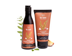 Nat Habit Curry Cider Shampoo & Conditioner for Women & Men | Amla Reetha Shikakai Shampoo for Hair Fall & Growth | Sulphate-Free Natural Hair Kit for Soft, Shiny Hair & Hydration