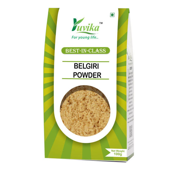 Yuvika Belgiri Powder - Bealgiri - Bael Phal Dry - Aegle Marmelos 100 Grams