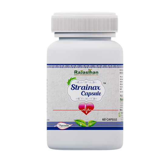 Strainax Capsules - 60 Capsules | Natural Care For Blood Pressure|Pack of 1