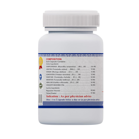 Strainax Capsules - 60 Capsules | Natural Care For Blood Pressure|Pack of 1