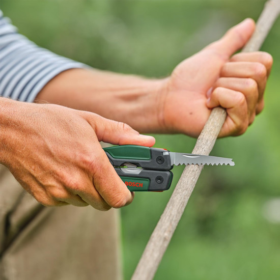 BOSCH 16-in-1 Multi-Tool with 16 Functions for Versatile Home and DIY Use, Compact and Durable Design with a safety pouch