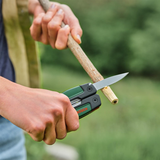 BOSCH 16-in-1 Multi-Tool with 16 Functions for Versatile Home and DIY Use, Compact and Durable Design with a safety pouch