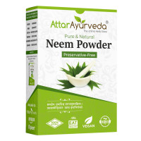 Attar Ayurveda Neem powder for Face, Skin and Hair (200 grams) | 100% Natural, No Preservative | Ideal for Face Pack, Hair Pack and Eating