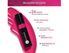 SUGAR Cosmetics Partner In Shine Transferproof Glossy Lipstick | Lasts upto 24hrs | Transferproof & Smudgeproof - 3ml - 11 Ruby Rioja