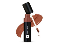 SUGAR Cosmetics Partner In Shine Transferproof Glossy Lipstick | Lasts upto 24hrs | Transferproof & Smudgeproof - 3ml - 14 Sepia Shiraz