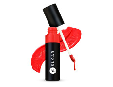SUGAR Cosmetics Partner In Shine Transferproof Glossy Lipstick | Lasts upto 24hrs | Transferproof & Smudgeproof - 3ml - 10 Tangerine Tuscan