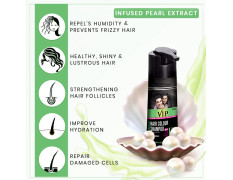 VIP HAIR COLOUR SHAMPOO Permanent Hair Color for Men and Women, Black - 180ml (Pack of 2) | Shampoo Based Hair Colour | Ammonia Free | Traditional Hair Dye