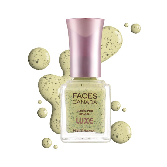 FACES CANADA Ultime Pro Splash Luxe Nail Enamel - Butterscotch (L63), 12ml | Glossy Finish | Quick Drying | Long Lasting | High Shine | Chip Defiant | Even-Finish | Vegan | Non-Toxic | Ethanol-Free