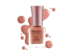 FACES CANADA Ultime Pro Splash Luxe Nail Enamel - Peach Fling (L46), 12ml | Glossy Finish | Quick Drying | Long Lasting | High Shine | Chip Defiant | Even-Finish | Vegan | Non-Toxic | Ethanol-Free