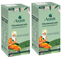Axiom Royal Ayurvedic Chyawanprash|Made With Kashmiri Saffron, Desi Cow (A2) Ghee With 40+ Ayurvedic Herbs|Helps To Build Strength & Stamina For All Age Groups - 250Gm(Pack Of 2)