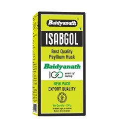 Baidyanath Asli Ayurved Isabgol - Psyllium Husk Powder 100gm | Boosts Digestion | Constipation Relief Naturally | Rich Source Of Dietary Fiber Supplement ((Pack Of 1-100gm))