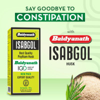 Baidyanath Asli Ayurved Isabgol - Psyllium Husk Powder 100gm | Boosts Digestion | Constipation Relief Naturally | Rich Source Of Dietary Fiber Supplement ((Pack Of 1-100gm))