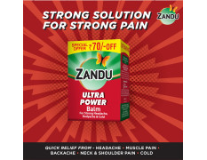 Zandu Ultra Power Balm | For Pain Relief from Strong Headache, Bodyaches & Cold | Bone, Joint & Muscle Care | 50 ML