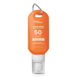 Earth Rhythm Glow Surge Vitamin C & E Brightening Sunscreen Spray SPF 50, No Parabens & No Oxybenzone