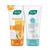 Joy Brightening & Moisture Balancing Face Cleansing Combo For Day & Night Routine (150mlx2)
