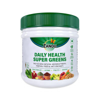 Zandu Daily Health Super Greens (250g): India’s 1st Ayurvedic Blend to Meet your Daily Nutritional Needs | 100% Natural | Contains Green Veggies, Herbs, Fruits, and Grains | Scientifically Proven