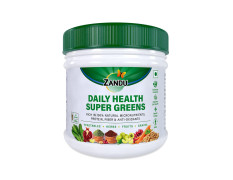 Zandu Daily Health Super Greens (250g): India’s 1st Ayurvedic Blend to Meet your Daily Nutritional Needs | 100% Natural | Contains Green Veggies, Herbs, Fruits, and Grains | Scientifically Proven