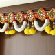 CraftVatika Torans for Entrance Door Diwali Decoration Items for Home Decor, Main Door, Lving Room, Torans for Pooja Room Diwali Decor Item (36 Inch Length), Red and White
