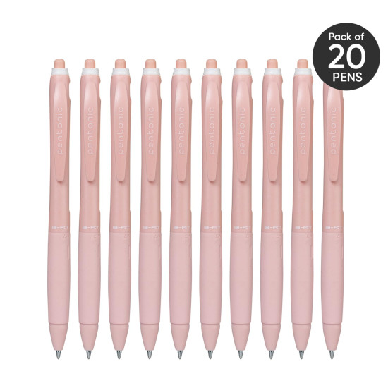 Pentonic B-RT Shades 0.7 mm Ball Point Pen Box Pack | Red Ink, Pack of 10 Pentonic B-RT Shades 0.7 mm Ball Point Pen Box Pack | Red Ink, Pack of 10