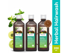 Mukti Gold Herbal Hairwash | Infused with Blend of 14+ Ayurvedic Herbs | Shampoo for Hair Fall Control | For Dry & Freezy Hair | For Both Men and Women -200mL (Pack of 3)
