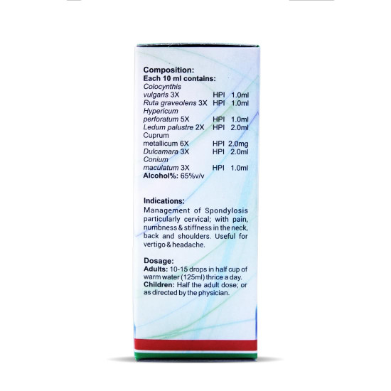 Bhargava Phytolab Spondin Drops Advanced Fast Neck Pain Relief,Effective Homeopathic Remedy for Numbness, Stiffness & Shoulder Pain 30Ml Pack of 2 Bhargava Phytolab Spondin Drops Advanced Fast Neck Pain Relief,Effective Homeopathic Remedy for Numbness, Stiffness & Shoulder Pain 30Ml Pack of 2