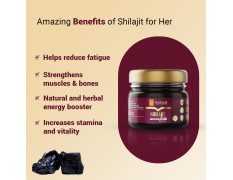 KRISHNA'S HERBAL & AYURVEDA 100% Pure Shilajit Resin for Women's, Boost Performance, Energy, Stamina, Endurance, Strength & Overall Wellbeing - 20 gm (Pack of 1)