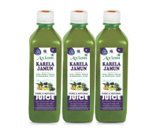 Axiom Karela Jamun Juice | Helps to Control Blood Sugar Level | Cholestrol Care Juice | Diavetic Care | Enriched with Pure and Natural Karela & Jamun Herbs | 1Ltr (Pack of 3)