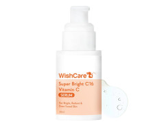 WishCare Super Bright C16 Vitamin C Serum For Oily Skin,Dry & Combination Skin -10% Vitamin C,4% Niacinamide,1% Kojic Acid,0.5% Ferulic Acid,Licorice & 4-N-BR- Serum For Pigmentation & Dark Spots 30Ml