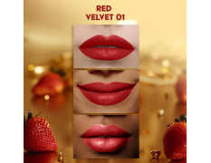 FACES CANADA Comfy Matte Velvet Touch Lipstick - Red Velvet Cake 01, 4.2g | Velvety Matte Finish | 8HR Longstay | Intense Colour | Hydrating Lips | Smooth Application