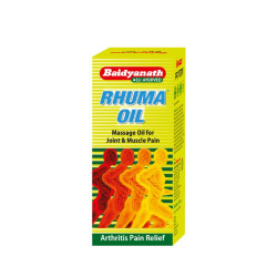 Baidyanath Rhuma Oil for Joint & Muscle Pain | Enriched with 11 Powerful Herbs Including Amahaldi, Erandmool, Ashwagandha, Karpoor | Effective for Sprains, and Sports Injuries |100 ml|
