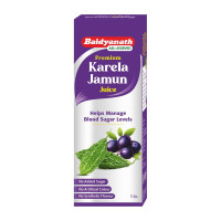 Baidyanath Premium Karela Jamun Juice - 1L | Supports Healthy Blood Sugar Levels Naturally |