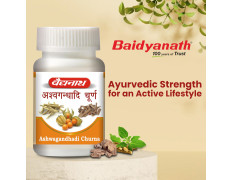 Baidyanath Ashwagandhadi Churna - 120 GM | Helps Boost Strength 100% Natural | Stamina & Energy | Stress Relief | Made with Pure Ayurvedic Ingredients for Anxiety & Stress Relief