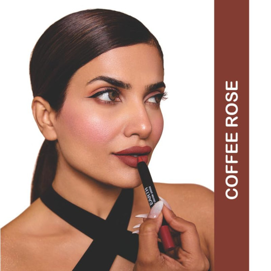 Love Earth Non-Transfer Crayon Lipstick-Coffee Rose | Lightweight & Longlasting, Smudge Proof, Transferproof, Matte | up to 12 Hours Stay - 3.5g
