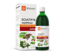 KRISHNA'S HERBAL & AYURVEDA Sciatifix Herbal Juice - Good source of calcium | Strengthens bones and muscles | 100% Organic Ingredients, No Artificial Colors & Gluten Free - 1000 ml (Pack of 1)