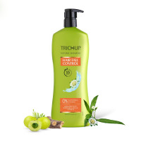 Trichup Hair Fall Control Natural Shampoo 640 ml - Enriched with Bhringraj - Cleanse Your Hair Effectively & Protect From Breakage - Get Healthy & Shiny Hair All Day Long