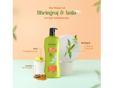 Trichup Hair Fall Control Natural Shampoo 640 ml - Enriched with Bhringraj - Cleanse Your Hair Effectively & Protect From Breakage - Get Healthy & Shiny Hair All Day Long