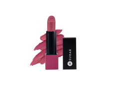 SUGAR Cosmetics Glide Peptide Serum Lipstick with Hyaluronic Acid & Vitamin E | Velvet Matte Finish | Long Lasting & Pigmented | 1 Swipe Full Coverage | 4.2gm - 05 Parisian Pink