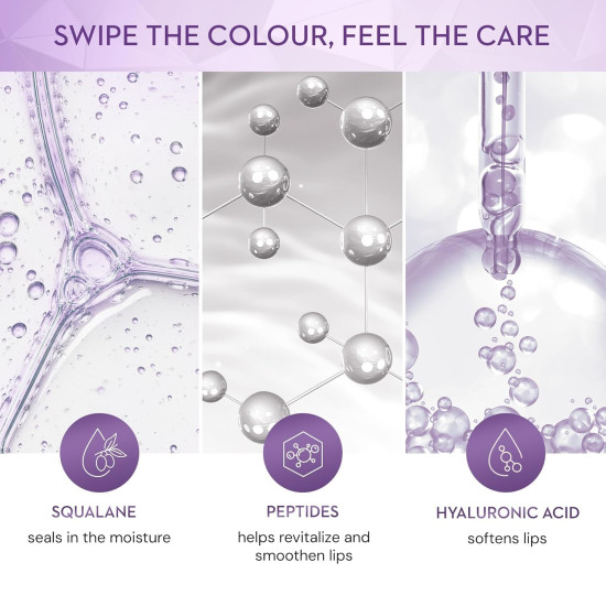 SUGAR Cosmetics Glide Peptide Serum Lipstick with Hyaluronic Acid & Vitamin E | Velvet Matte Finish | Long Lasting & Pigmented | 1 Swipe Full Coverage | 4.2gm - 05 Parisian Pink