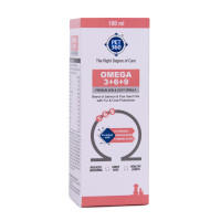 PET360 Omega 3+6+9 for Dogs | Blend of Salmon & Flax Seed Oils with Fur & Coat Protectives | Reduced Shedding | Shiny Coat | Healthy Joints | Nutritional Supplement for Pets - 100 ml