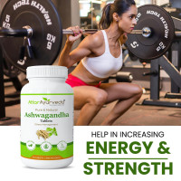 Attar Ayurveda Ashwagandha tablet (500mg) - 60 tablets | General Wellness | Stress Relief | Improves Strength and Energy | Pure and Natural Attar Ayurveda Ashwagandha tablet (500mg) - 60 tablets | General Wellness | Stress Relief | Improves Strength and Energy | Pure and Natural
