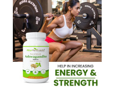 Attar Ayurveda Ashwagandha tablet (500mg) - 60 tablets | General Wellness | Stress Relief | Improves Strength and Energy | Pure and Natural