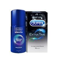 Durex Extra Time Condoms 10s And Durex Spray Combo