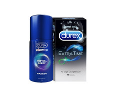 Durex Extra Time Condoms 10s And Durex Spray Combo