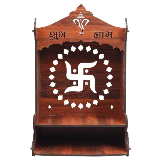 Sehaz Artworks Pooja Mandir for Home Big Size | Puja Mandir for Home Wall Mounted | Wooden Temple | Pooja Stand