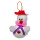 eCraftIndia Merry Christmas Decor Snowman Hanging Ornaments (Pack of 6) Props Christmas Tree Decorations Items for Home Office | Xmas Gift for Women Men Family Friends