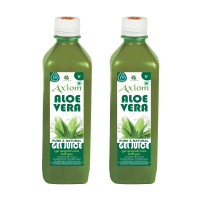 Axiom Ayurveda Aloevera Juice -1L (Pack Of 2) | Rejuvenates Skin and Hair | Natural tonic for Immunity Boost | Helpful For Liver & Digestive Health | Supprts Detoxifies Body