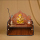 Puzzle Berry Nivasam Engineered Wood Hand Crafted OM Pattern Pooja Mandir for Home & Office, Wall Mounted Wooden Temple, Pooja Stand with Storage Cabinet, Small & Big Size (Mandir Design 1)