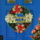 TIED RIBBONS Artificial Christmas Wreath (Large, 33 cm) for Church Decoration Table Tree Wall Door Hanging Decorative Ornaments Xmas Garlands - Christmas Decorations Items for Home