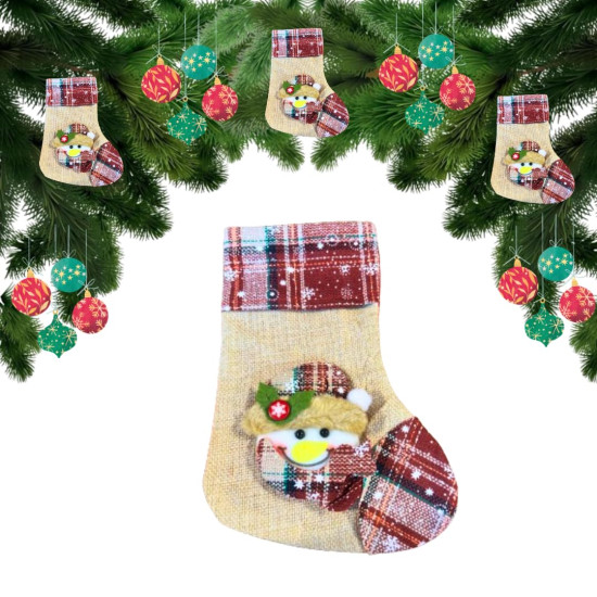 Wanna Party Christmas Stockings Decoration Christmas Hanging Socks Suitable for Christmas Tree Ornament Items Xmas Home Wall Decor- Set of 1