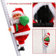 TIED RIBBONS Santa Claus on Ladder (Multi, 24 cm x 12 cm) Santa Climbing Ladder Doll Decoration Toy for Xmas Party Home Door Wall Decoration - Christmas Decorations for Home